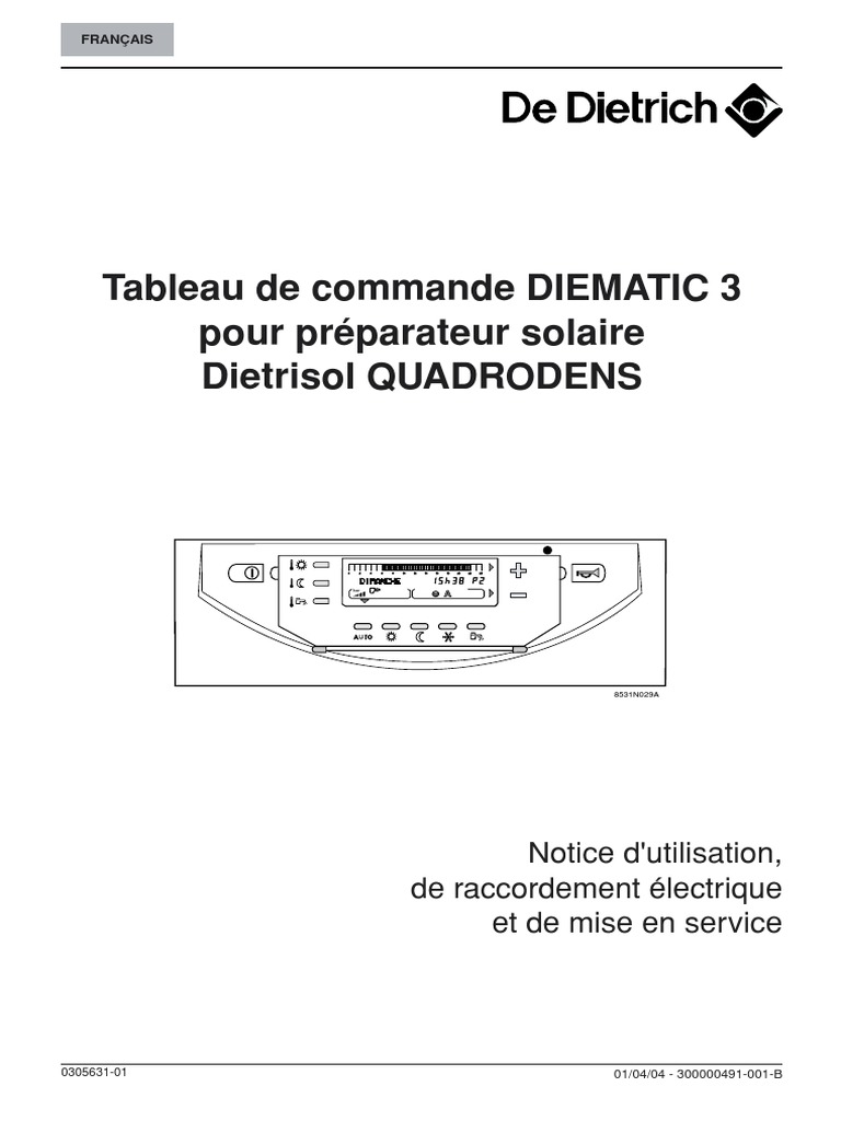Notice d'utilisation Diematic 3 PDF — free download