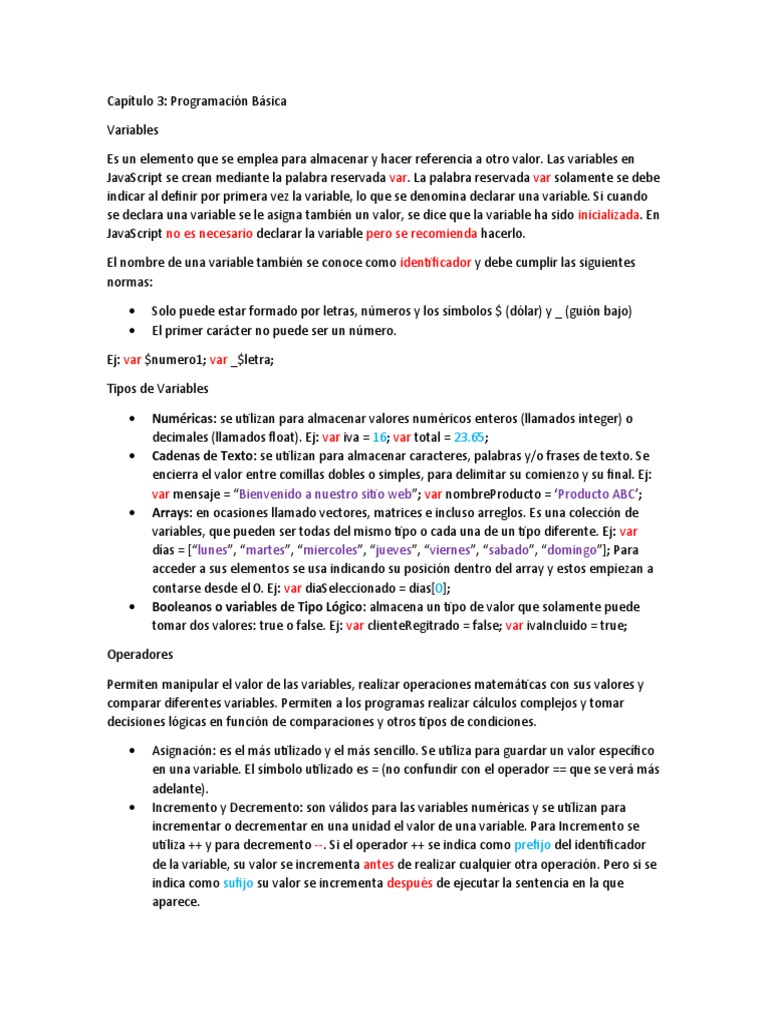 Capítulo 3 JS | PDF
