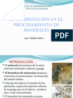 La Conminución en El Procesamiento de Minerales