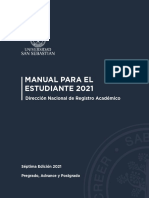 Manual para El Estudiante 2021: Dirección Nacional de Registro Académico