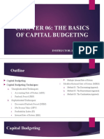 Chapter 06: The Basics of Capital Budgeting: Instructor: Zuhaib Khokhar