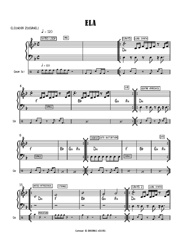 Eleonora Zouganeli: Intro Loop Pad Canto Lead Synth | PDF | Musical ...