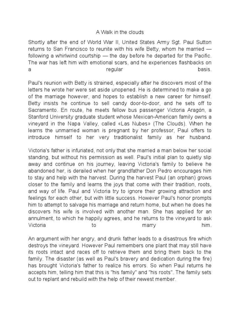 A Walk in The Clouds PDF