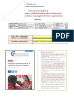 Examen Parcial I Registro de Fuentes Confiables Subrayada, Parafraseada y Sumillada para El Marco Conceptual de Idea Emprendedora