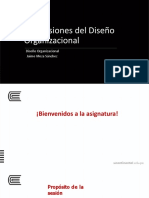 Dimensiones Del Diseño Organizacional