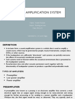 Sound amplification system components