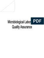 Microbiological Laboratory Quality Assurance