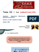Tema 05 La Comunicación