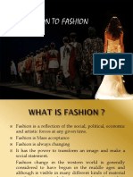 Introduction To Fashion