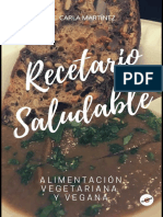 Recetario Saludab Le: Alimentación Vegetariana Y Vegana