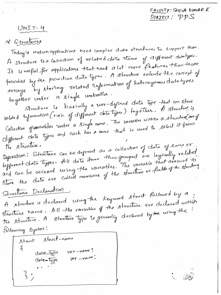 PPS - Unit-4 Notes | PDF