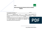 Declaración Jurada de Rechazo Del Estudio de Puesto de Trabajo Empresa