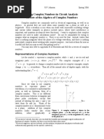 Using Complex Numbers in Circuit Analysis Review of The Algebra of Complex Numbers