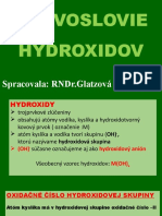 Názvoslovie Hydroxidov
