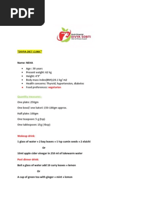 DIET PLAN