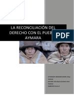 La Reconciliación Del Derecho Con El Pueblo Aymara