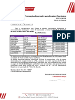 Centro de Formação Desportiva de Futebol Feminino 2022-2023: Convocatória-Nº15