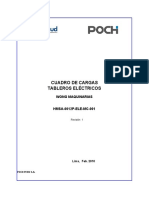 Cuadro de Cargas Tableros Eléctricos: Wong Maquinarias