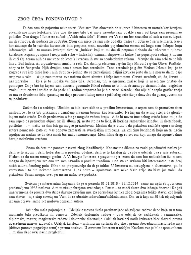 Uvod U 4 Itinerer | PDF