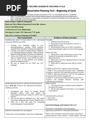 ell coaching cycle