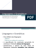 Linguagens e Gramáticas: Fundamentos de Matemática Discreta para A Computação