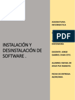 Instalación y Densistalación de Software