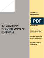 Instalación y desinstalación de software en enfermería