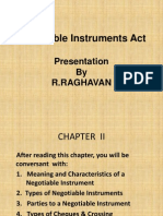 Negotiable Instruments Act of India