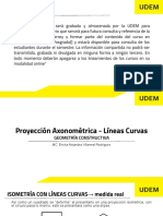Proyección Axonométrica - Líneas Curvas