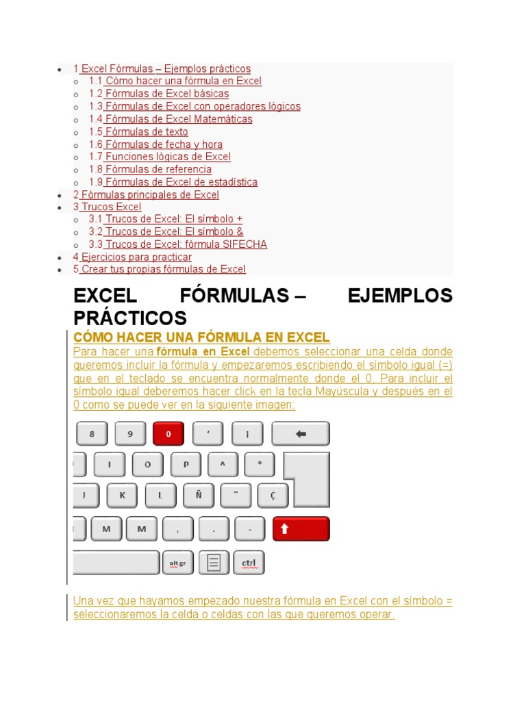Excel f rmulas pdf computers