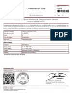 Carabineros de Chile: Permiso Temporal Individual de Desplazamiento General