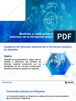 Revisión y Calificación Del Cuaderno de Informes de La Formación Práctica en Empresa