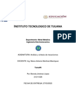 Nstituto Tecnologico de Tijuana: Departmento: Metal Metalica Ingieneria Electromecanica