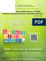 I Jornadas Inclusión Social Fcedei