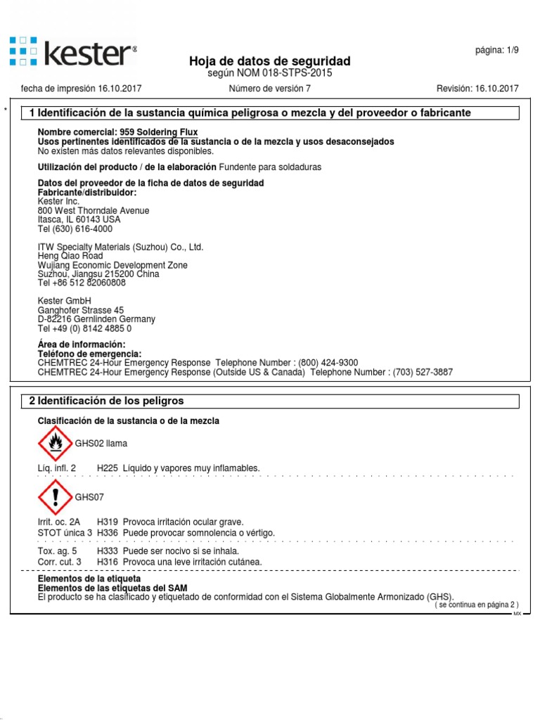 959 Soldering Flux PDF