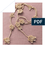 Crochet Lariat Rose Butterfly