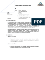 Plan de Trabajo Articulado - 2023: - Lic. Dilma Consuelo Lozano Cabrera