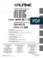 CDA-9815RB CDA-9813R CDA-9812RB CDA-9812RR: FM/MW/LW/RDS CD Receiver