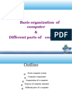 Basic Organization of Computer & Different Parts of Computer