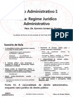 Direito Administrativo I:: Tema: Regime Jurídico Administrativo