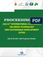 Proceedings of 2022 6th International Conference On Green Technology and Sustainable Development (GTSD)