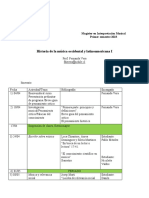 Itinerario Historia I - Primer Semestre 2022 2