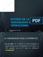 Estudio de La Operaciones: Variabilidad en Las