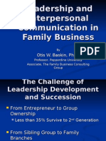 Leadership and Interpersonal Communication in Family Business