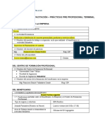 Plan de Capacitación - Prácticas Pre Profesional Terminal: I. Datos Generales de La Empresa