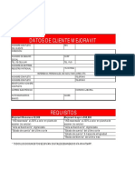 DATOS Mejoravit y Requisitos