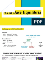 Acid Base Equilibria