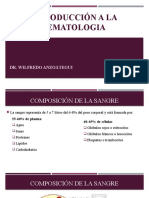 Introducción A La Hematologia: Dr. Wilfredo Anzoátegui