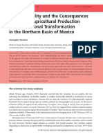 The Potentiality and The Consequences of Surplus: Agricultural Production and Institutional Transformation in The Northern Basin of Mexico