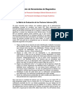 Información de Herramientas de Diagnóstico: La Matriz de Evaluación de Los Factores Internos (EFI)